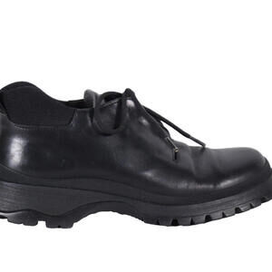 Prada Men's Size 39.5 Black Chunky Sole Derby Shoes Lace-Up Vintage Leather AW99